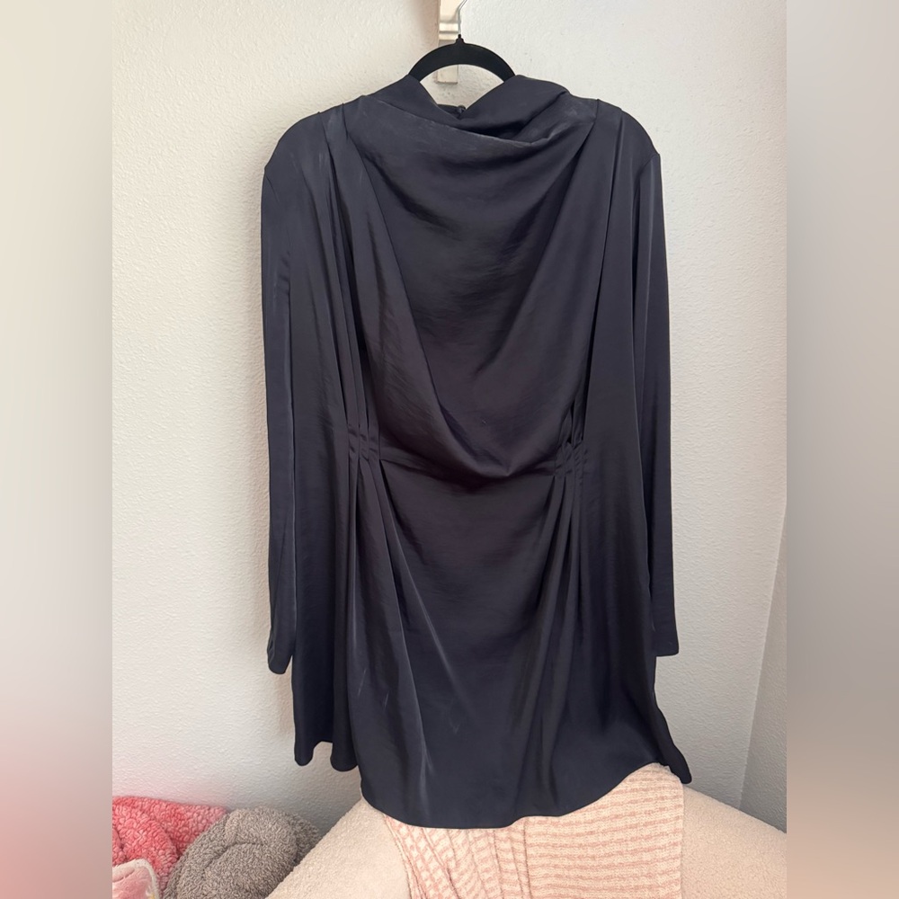 ASOS navy Draped Dress